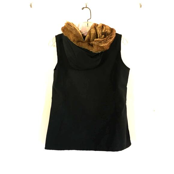 Marmot Furlong Faux Fur Hooded Zipper Vest M - Picture 2 of 12